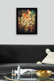 Wallity Cuadro decorativo enmarcado en MDF Multicolor 41 x 56 cm